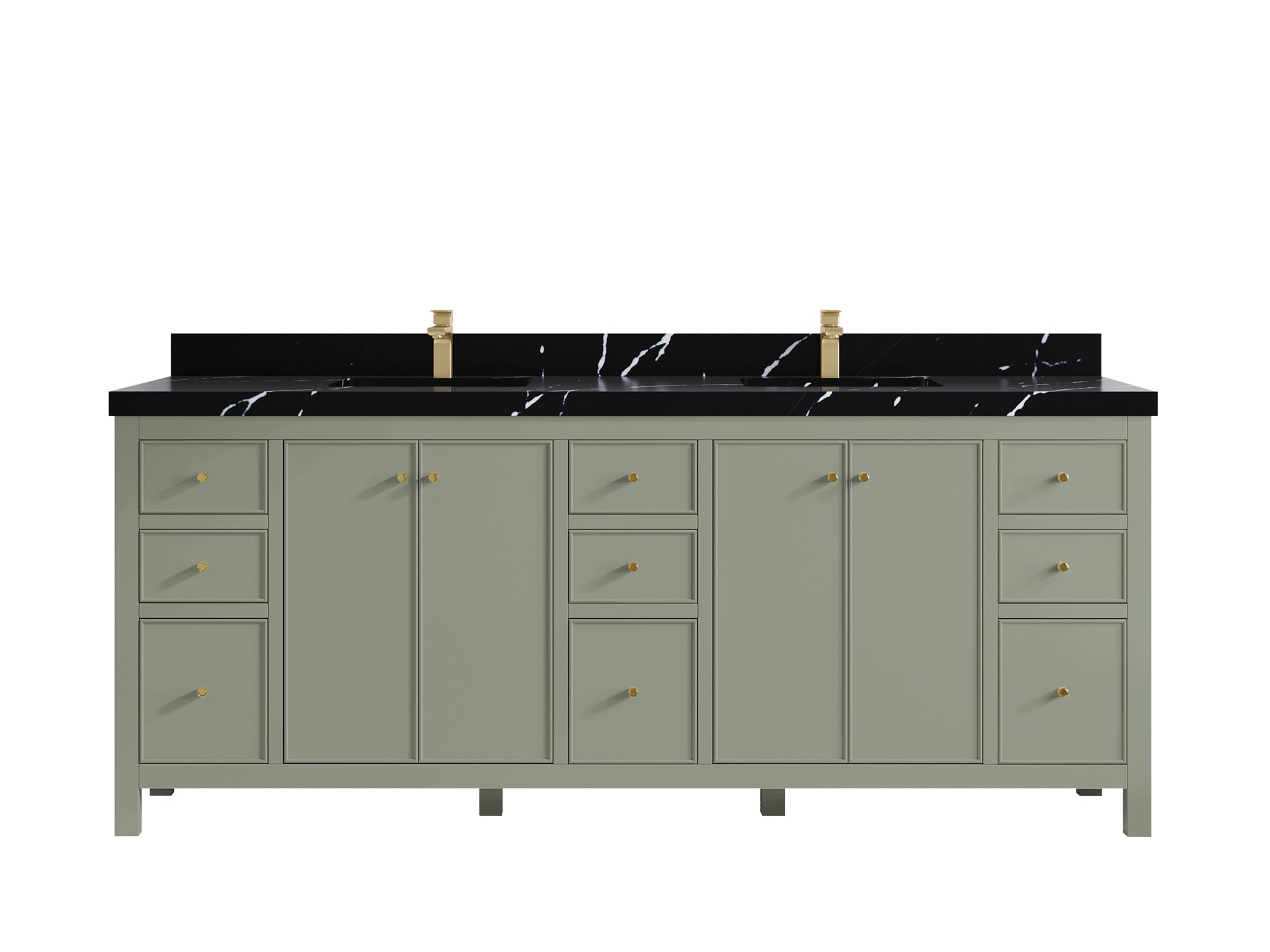 Chicago 84 in. W x 22 in. D Double Sink Bathroom Vanity - Willow Bath and Vanity