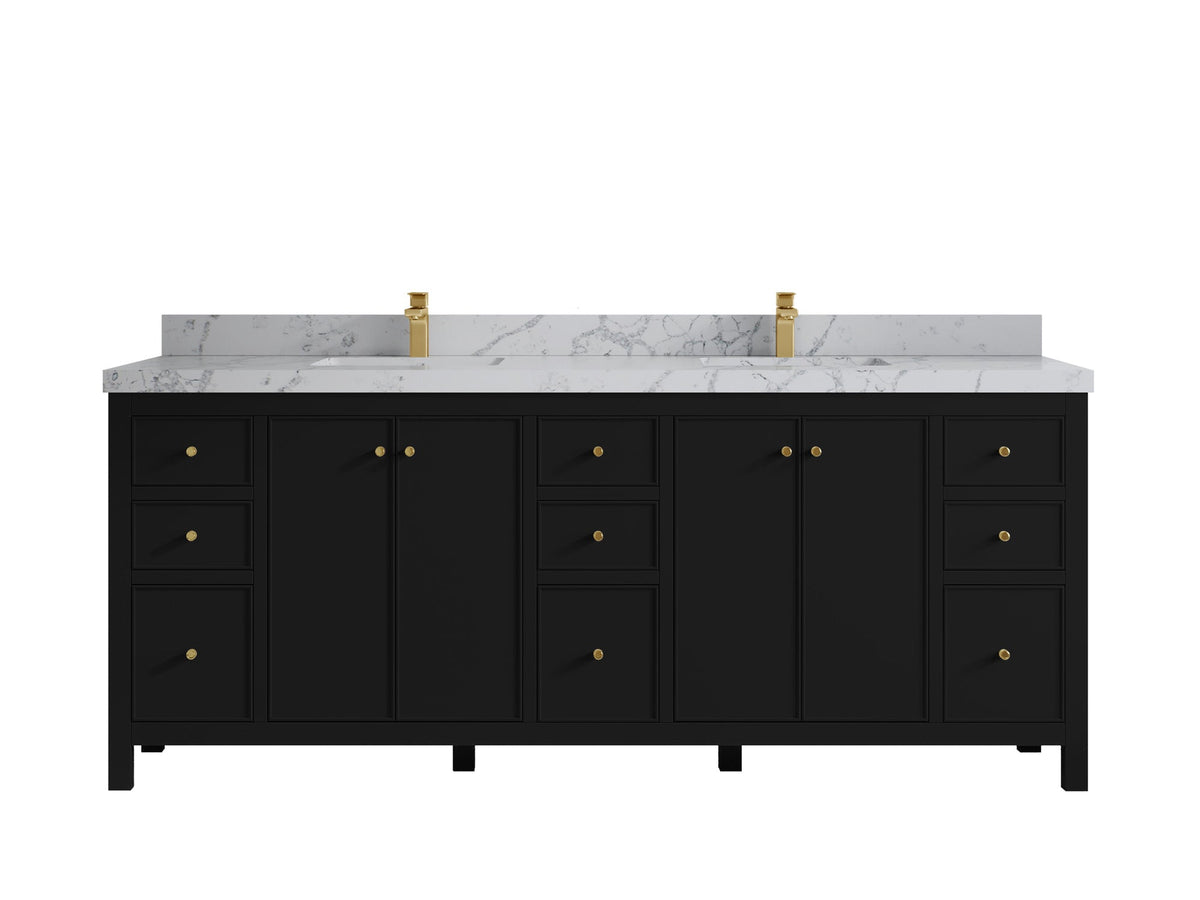 Chicago 84 in. W x 22 in. D Double Sink Bathroom Vanity - Willow Bath and Vanity