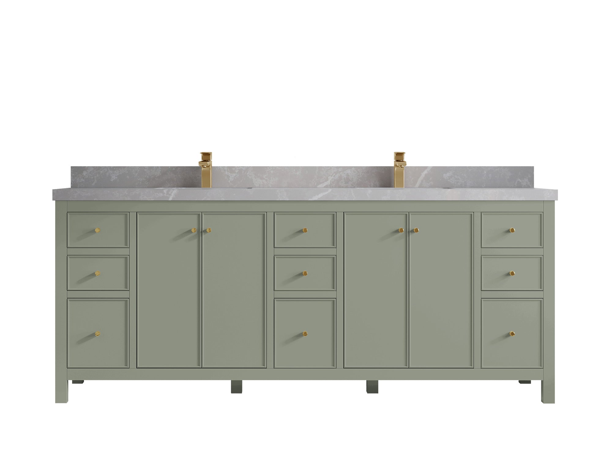 Chicago 84 in. W x 22 in. D Double Sink Bathroom Vanity - Willow Bath and Vanity