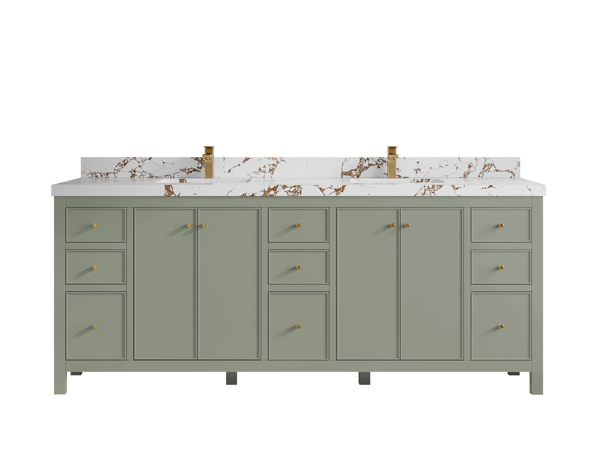 Chicago 84 in. W x 22 in. D Double Sink Bathroom Vanity - Willow Bath and Vanity