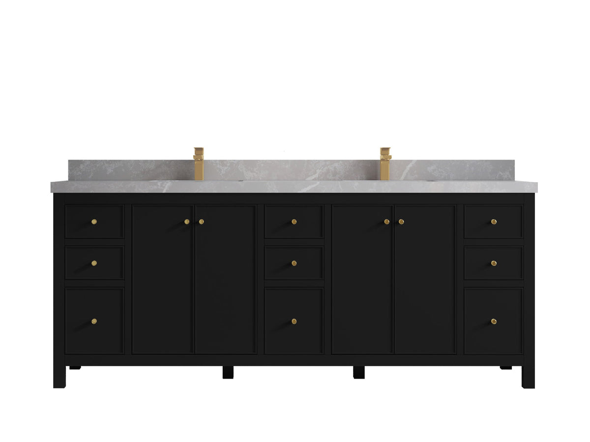 Chicago 84 in. W x 22 in. D Double Sink Bathroom Vanity - Willow Bath and Vanity