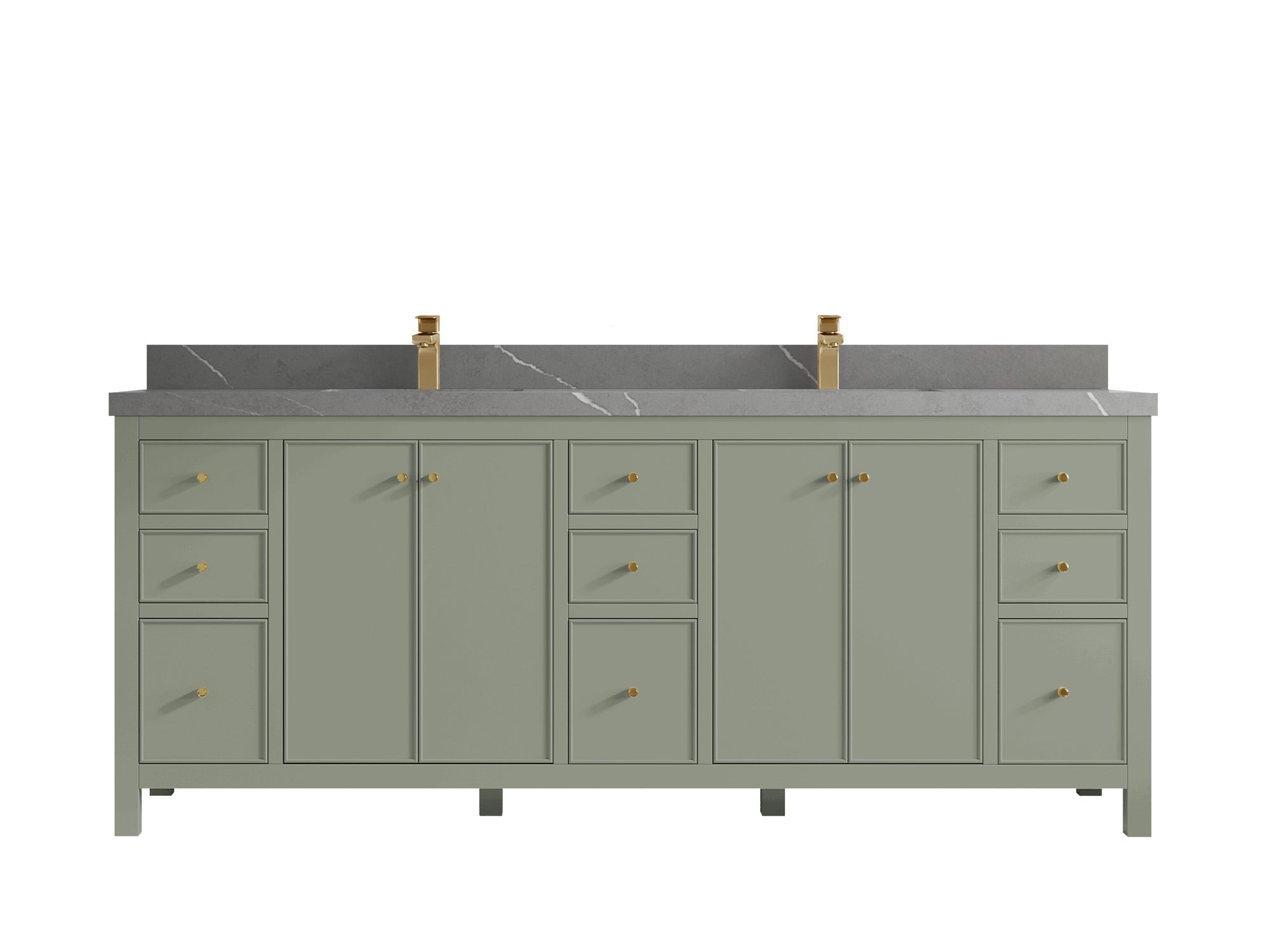 Chicago 84 in. W x 22 in. D Double Sink Bathroom Vanity - Willow Bath and Vanity