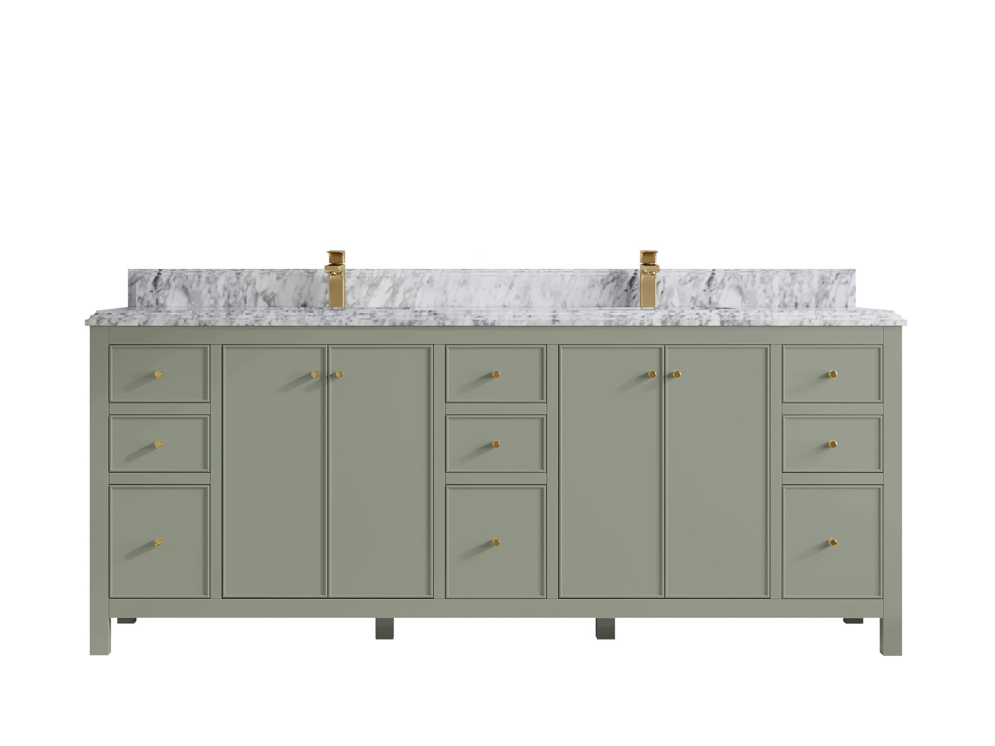 Chicago 84 in. W x 22 in. D Double Sink Bathroom Vanity - Willow Bath and Vanity