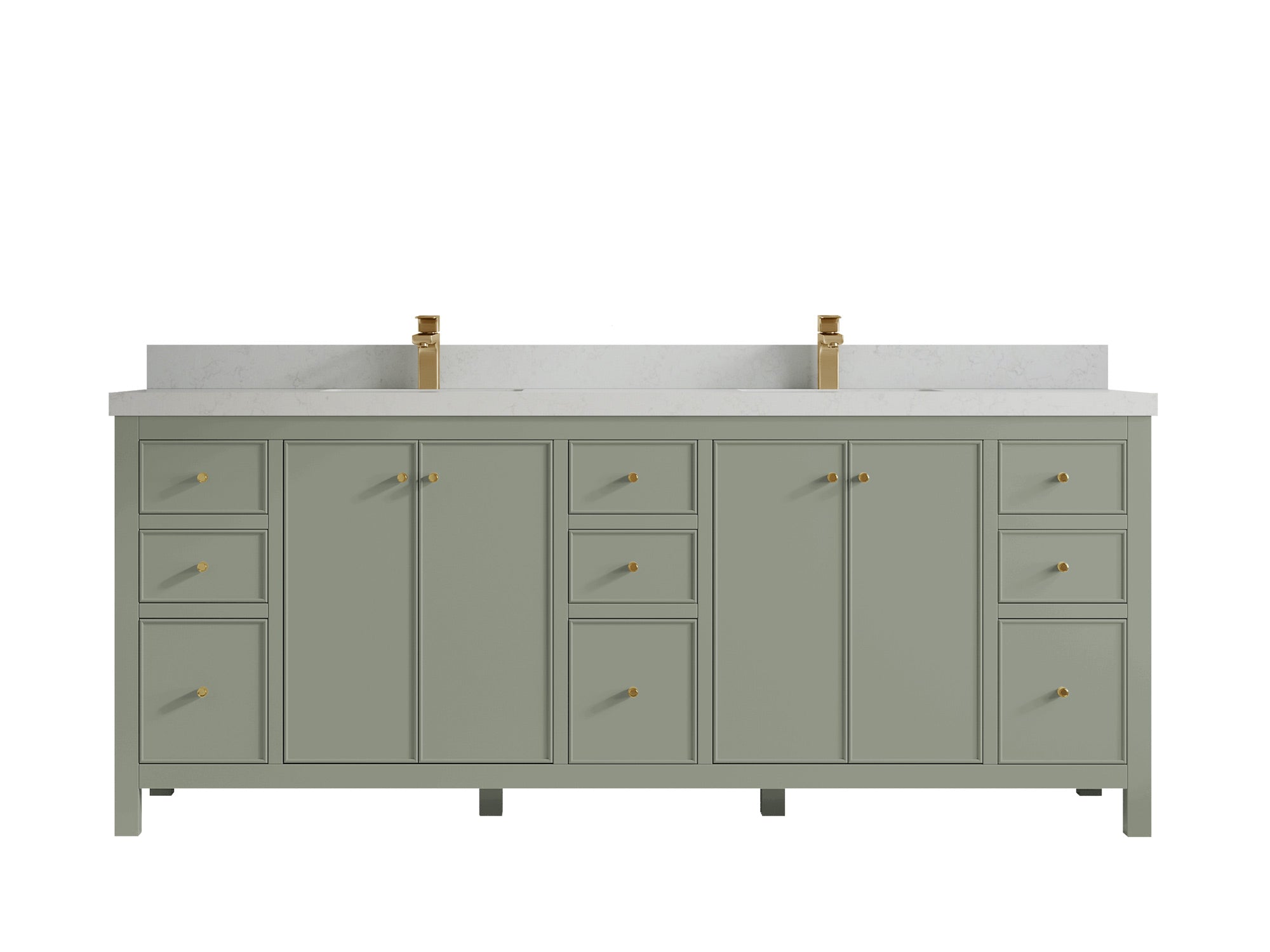 Chicago 84 in. W x 22 in. D Double Sink Bathroom Vanity - Willow Bath and Vanity