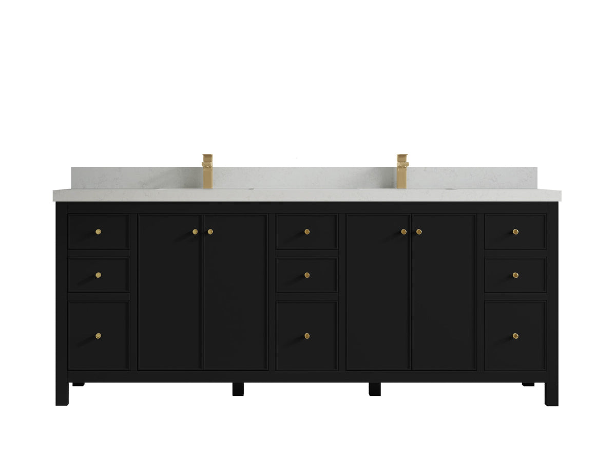 Chicago 84 in. W x 22 in. D Double Sink Bathroom Vanity - Willow Bath and Vanity