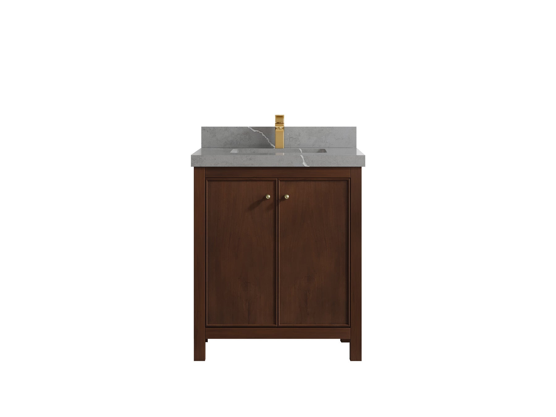 Chicago Teak 30 in. W x 22 in. D Single Sink Bathroom Vanity - Willow Bath and Vanity