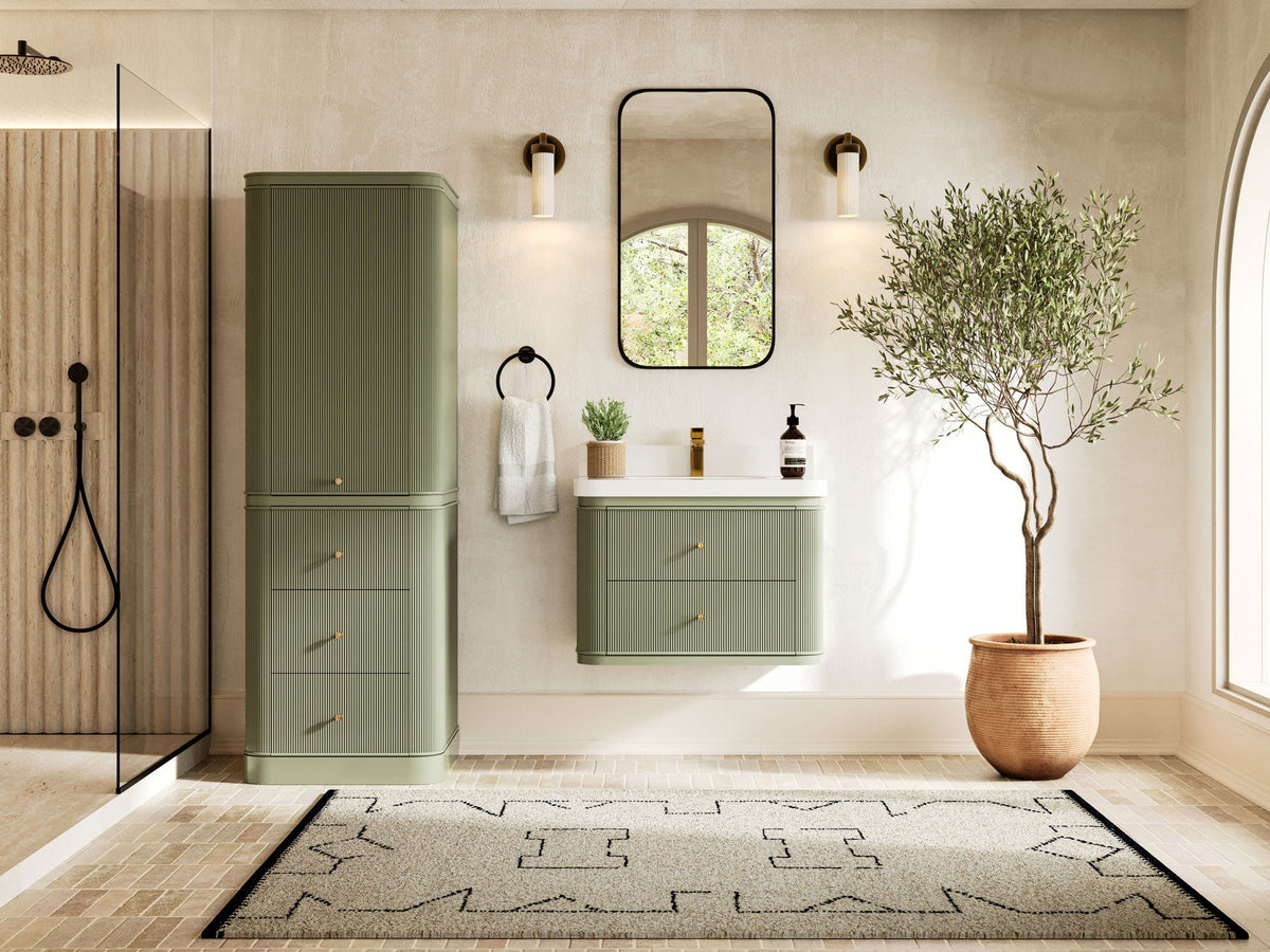 Hampton Floating 30 in. W x 22 in. D Single Sink Bathroom Vanity - Willow Bath and Vanity