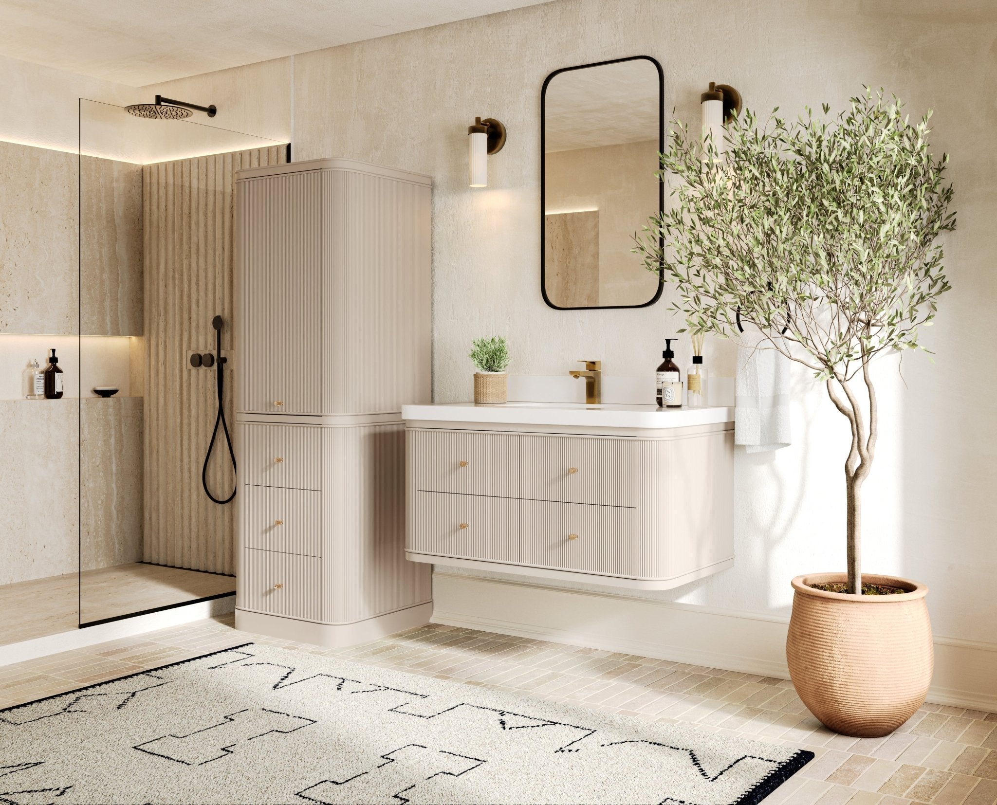 Hampton Floating 42 in. W x 22 in. D Single Sink Bathroom Vanity - Willow Bath and Vanity