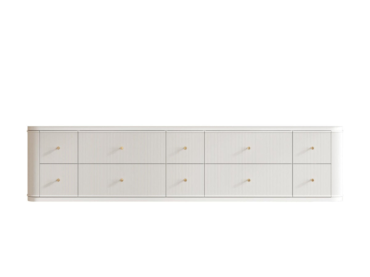 Hampton Floating 84 in. W x 22 in. D Double Sink Bathroom Vanity - Willow Bath and Vanity