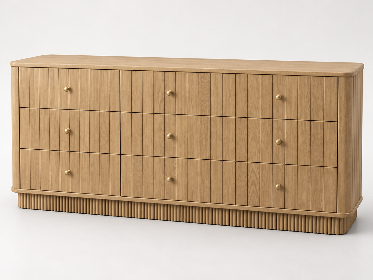 Houston 72-Inch Dresser in Nordic White Oak
