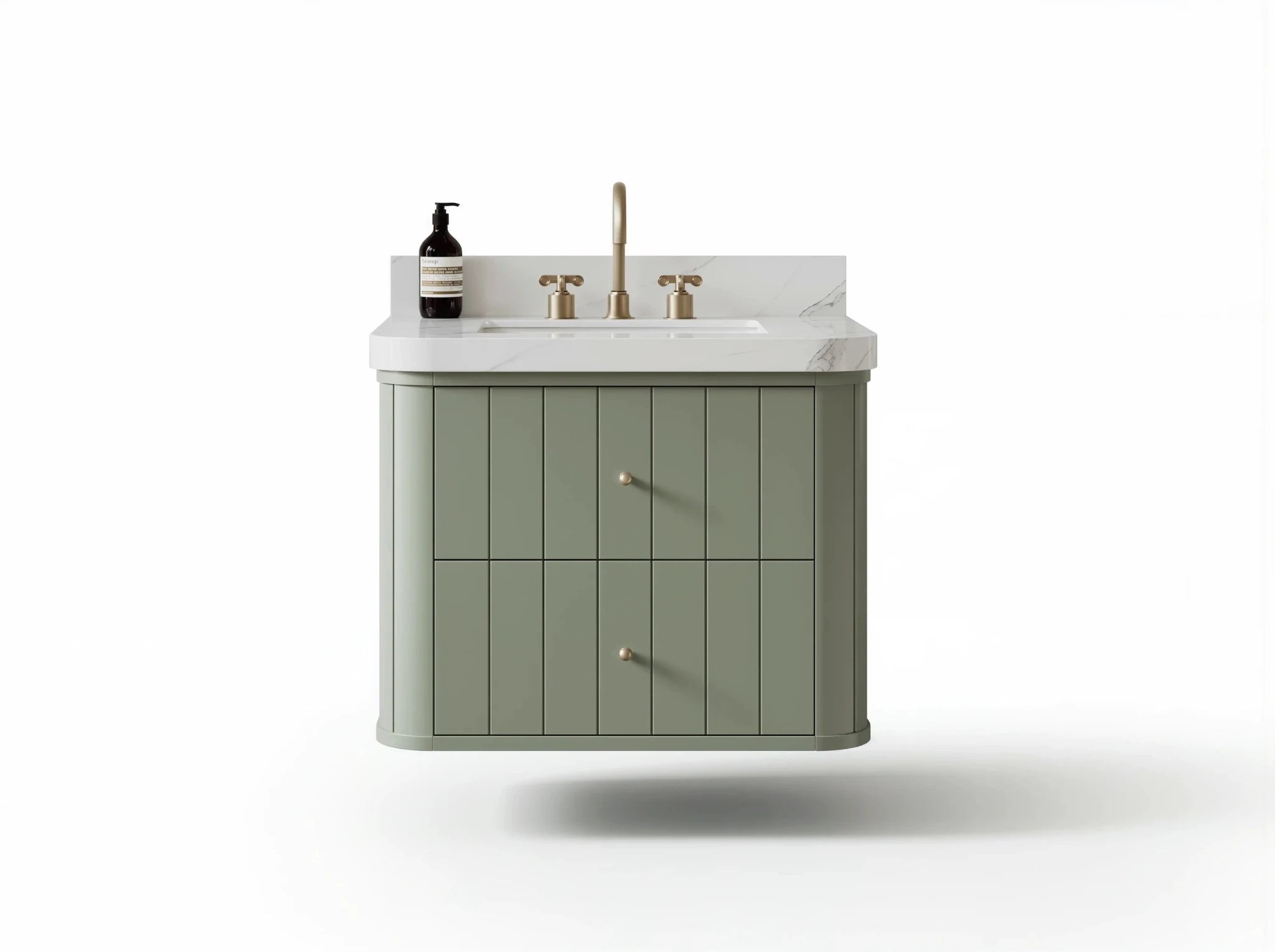 Houston Floating 30 in. W x 22 in. D Single Sink Bathroom Vanity - Willow Bath and Vanity