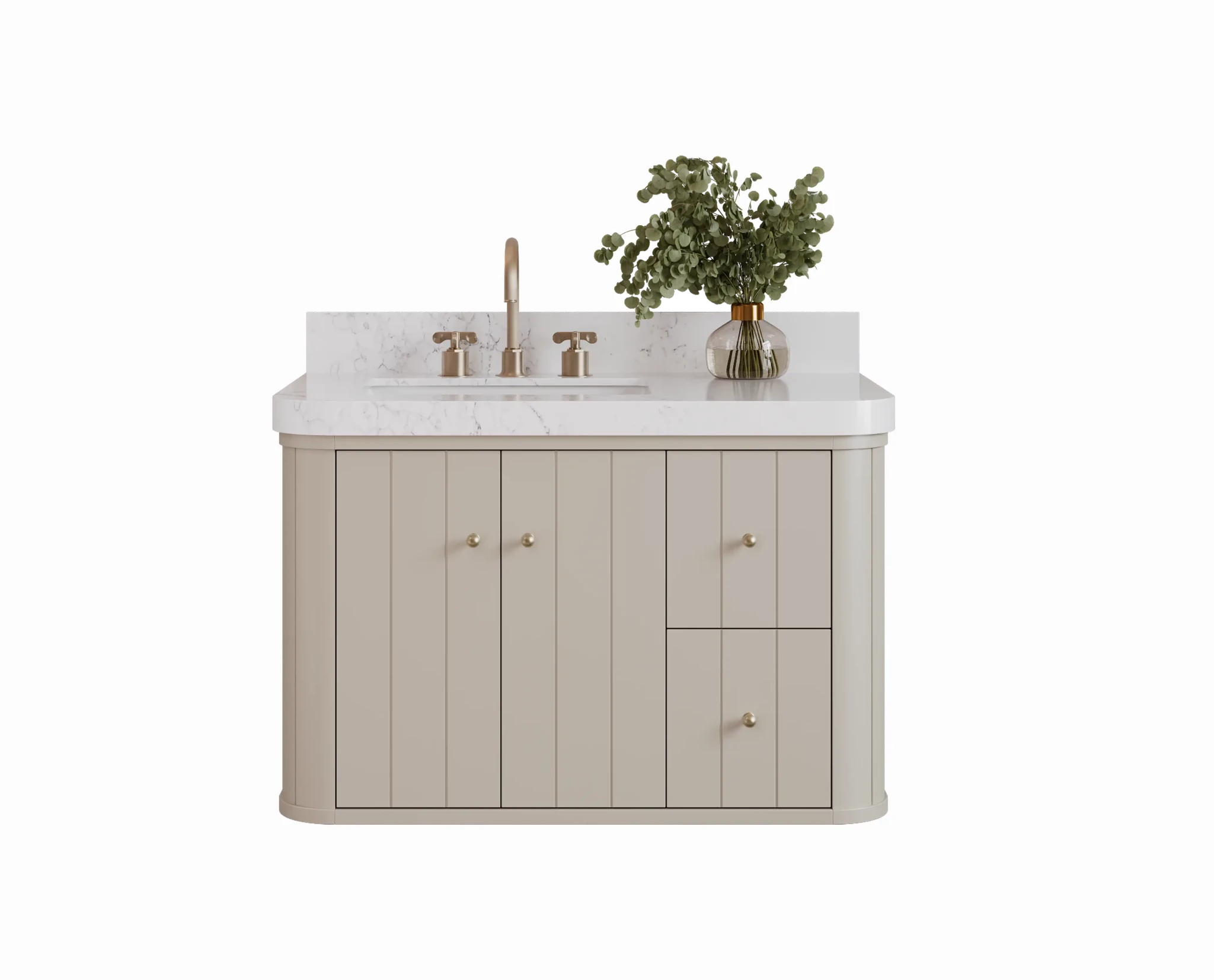 Houston Floating 36 in. W x 22 in. D Left Offset Sink Bathroom Vanity - Willow Bath and Vanity