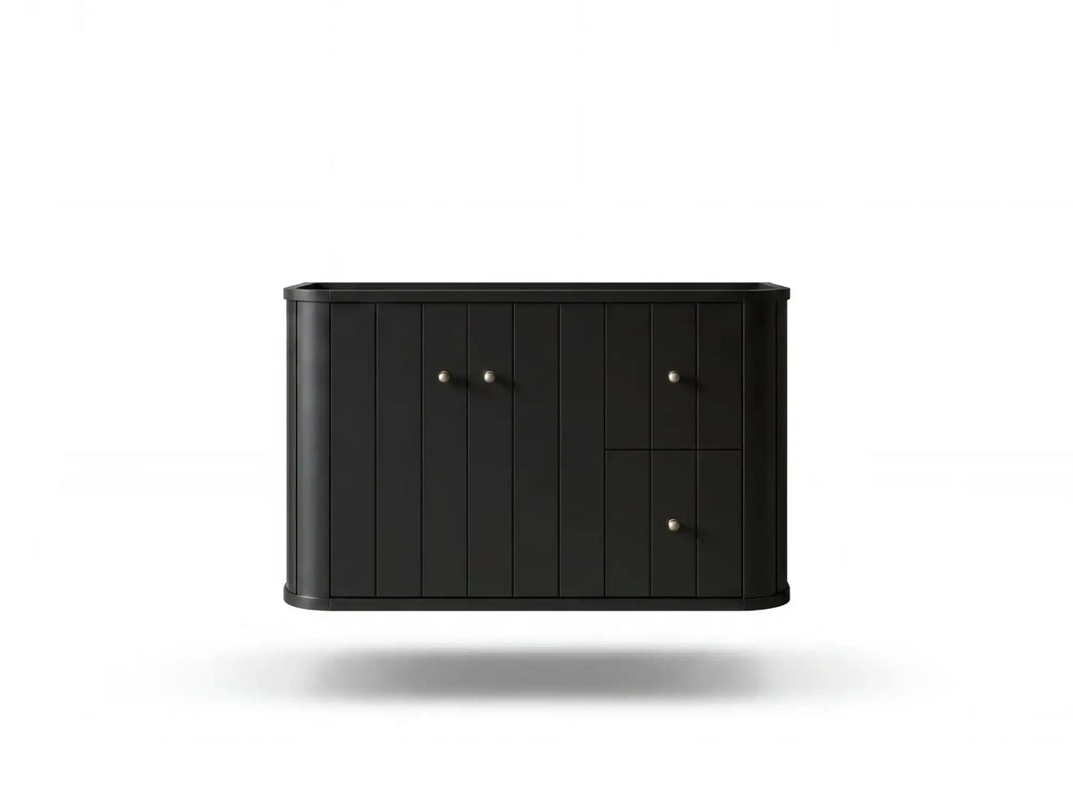 Houston Floating 36 in. W x 22 in. D Left Offset Sink Bathroom Vanity