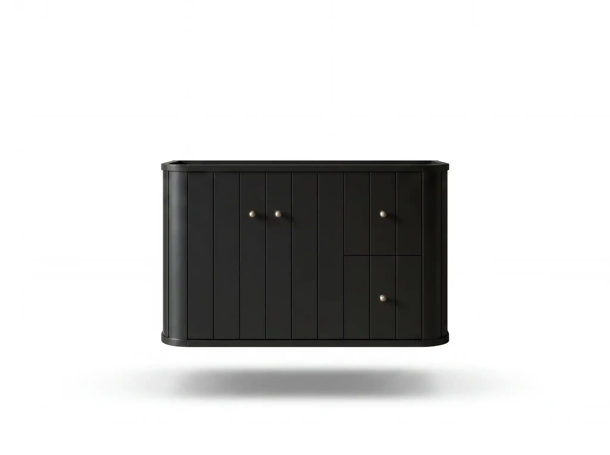 Houston Floating 36 in. W x 22 in. D Left Offset Sink Bathroom Vanity - Willow Bath and Vanity