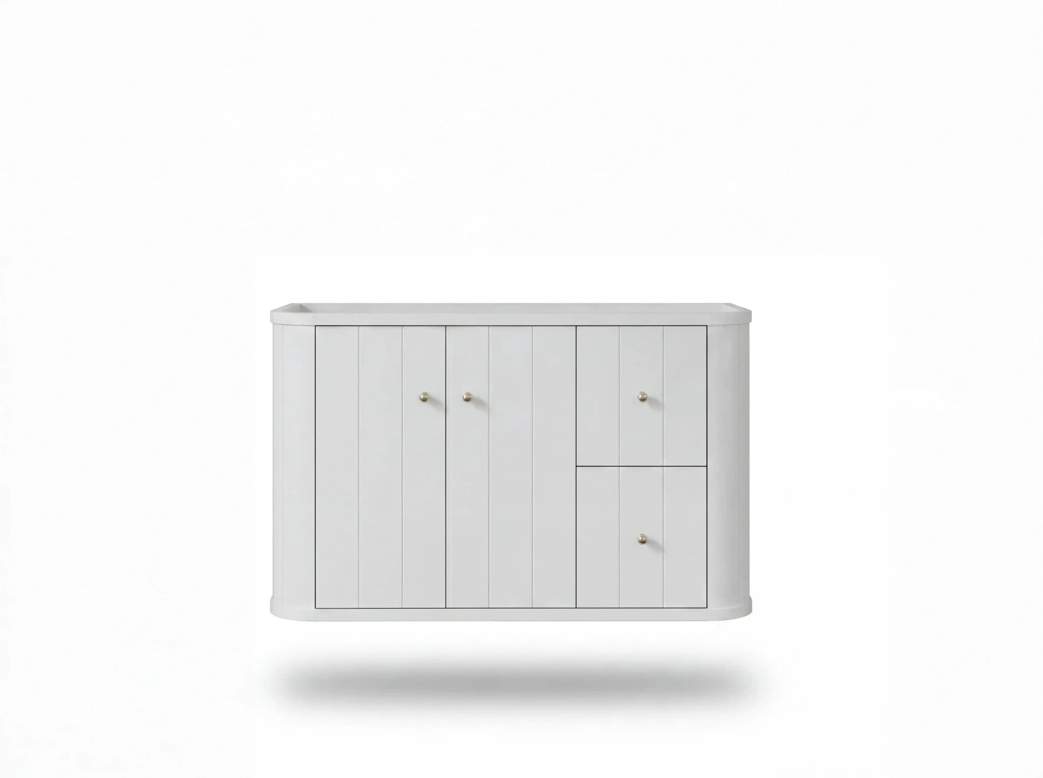 Houston Floating 36 in. W x 22 in. D Left Offset Sink Bathroom Vanity - Willow Bath and Vanity