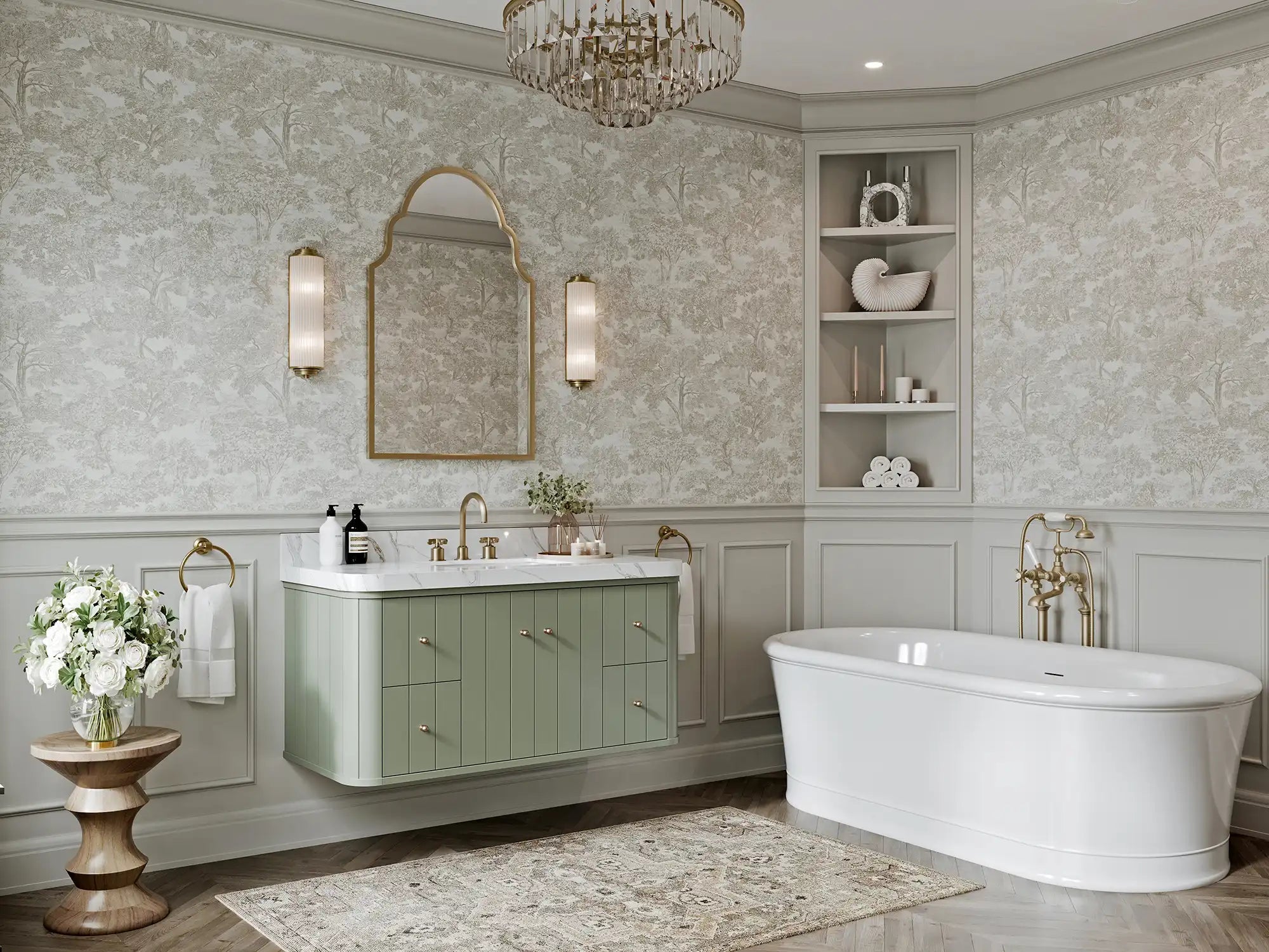 Houston Floating 48 in. W x 22 in. D Single Sink Bathroom Vanity - Willow Bath and Vanity