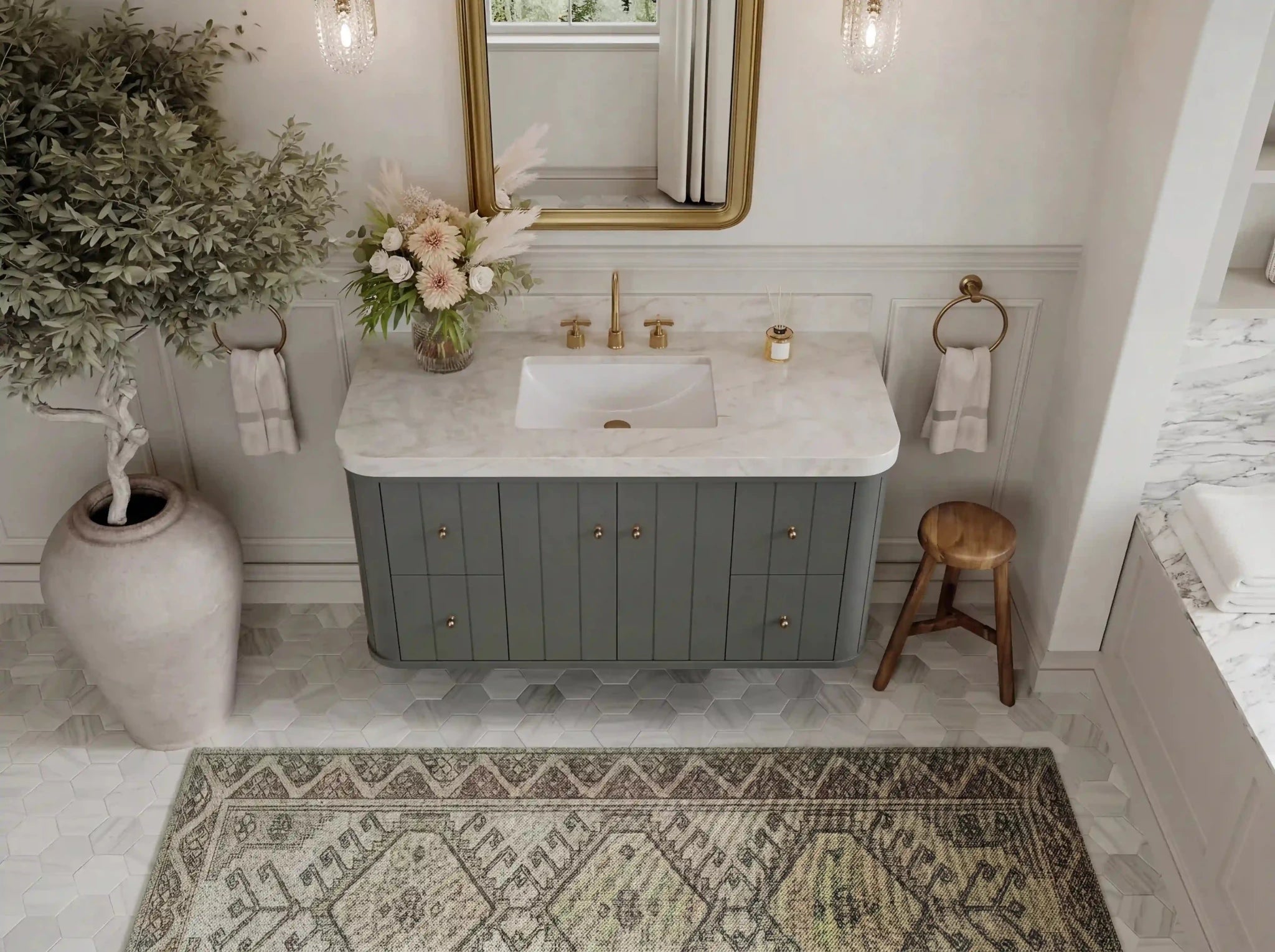 Houston Floating 48 in. W x 22 in. D Single Sink Bathroom Vanity - Willow Bath and Vanity