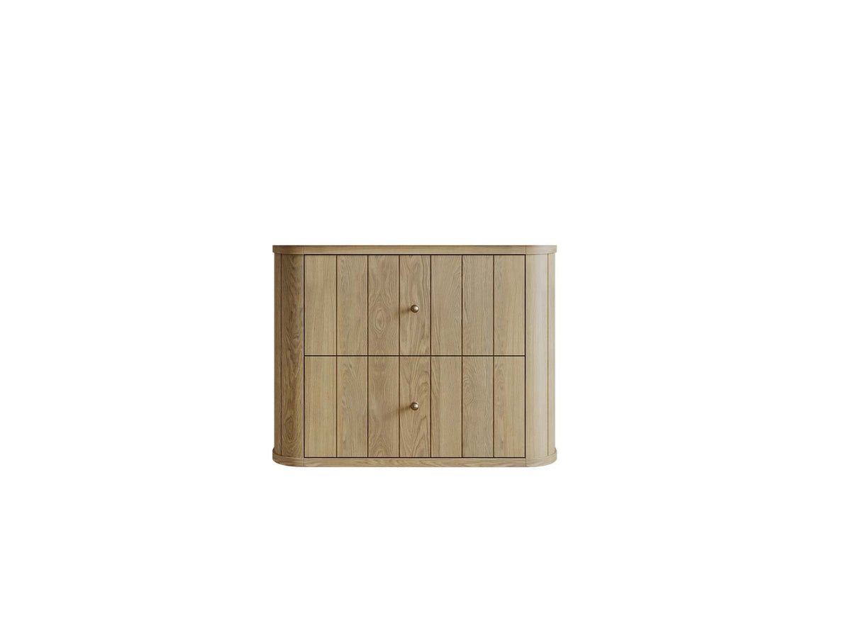 Houston White Oak 30 in. W x 22 in. D Floating Single Sink Bathroom Vanity with Curved Edge Design - Willow Bath and Vanity