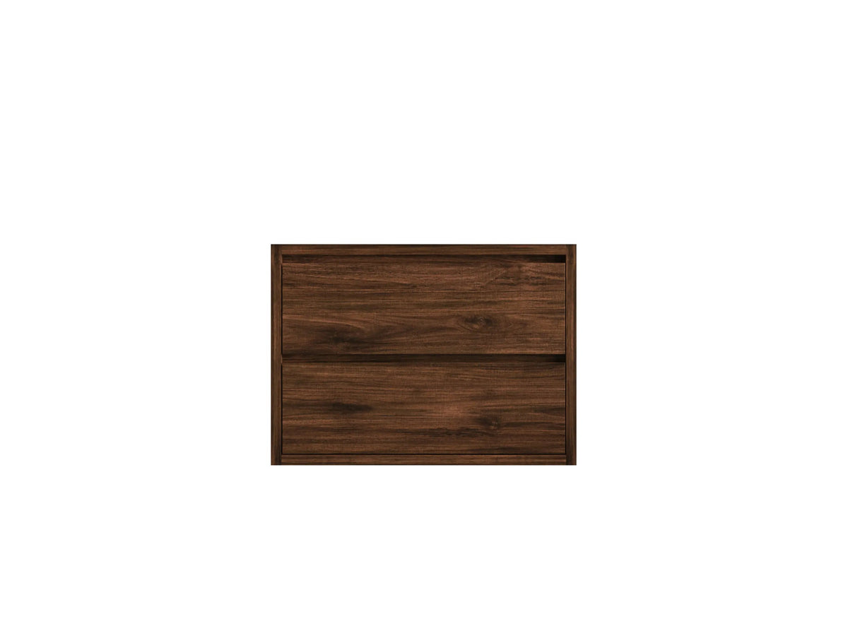 Madison Floating Teak 30 in. W x 22 in. D Single Sink Bathroom Vanity - Willow Bath and Vanity