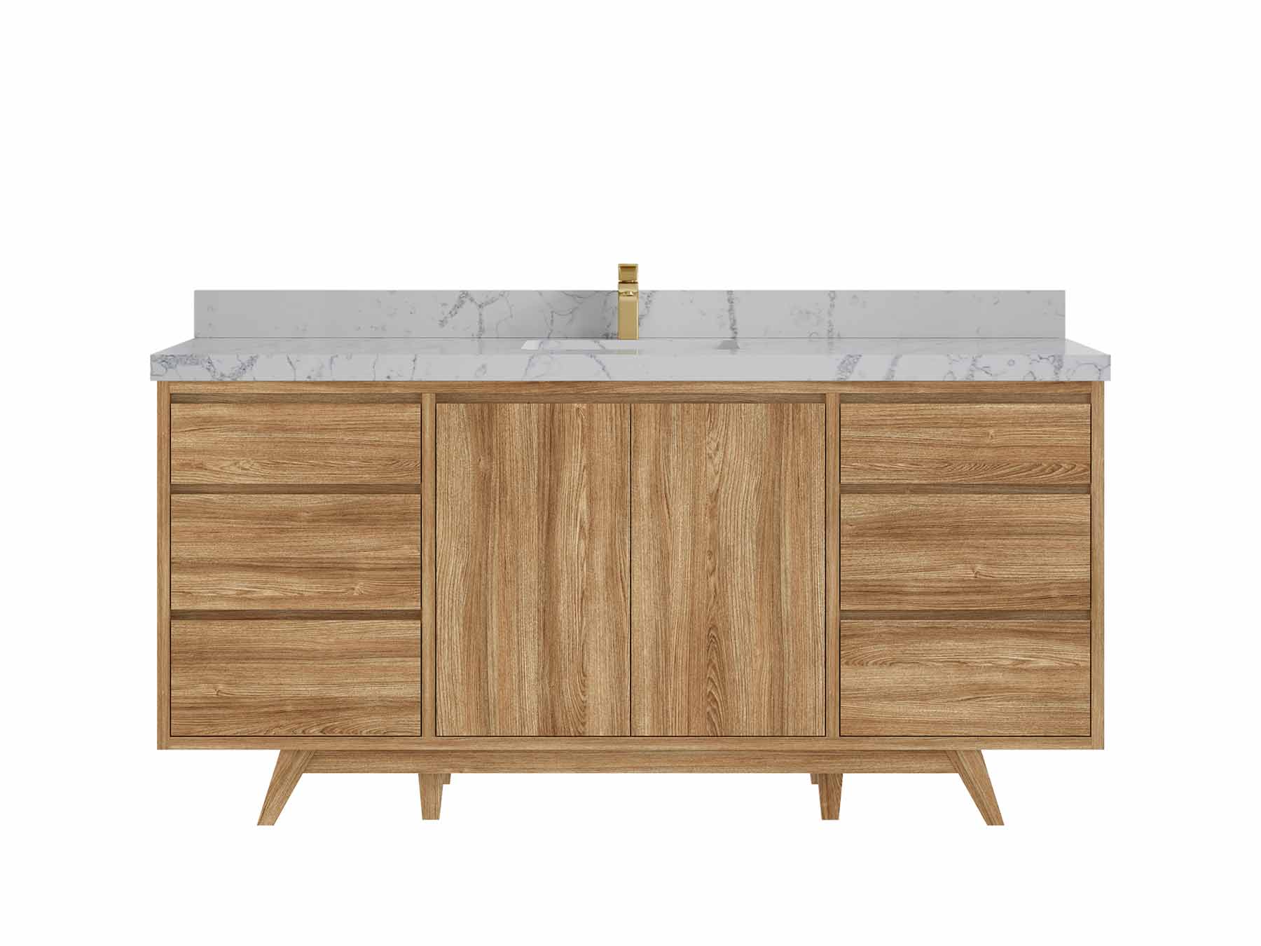 Madison Teak Wood 72 in. W x 22 in. D Single Sink Bathroom Vanity - Willow Bath and Vanity