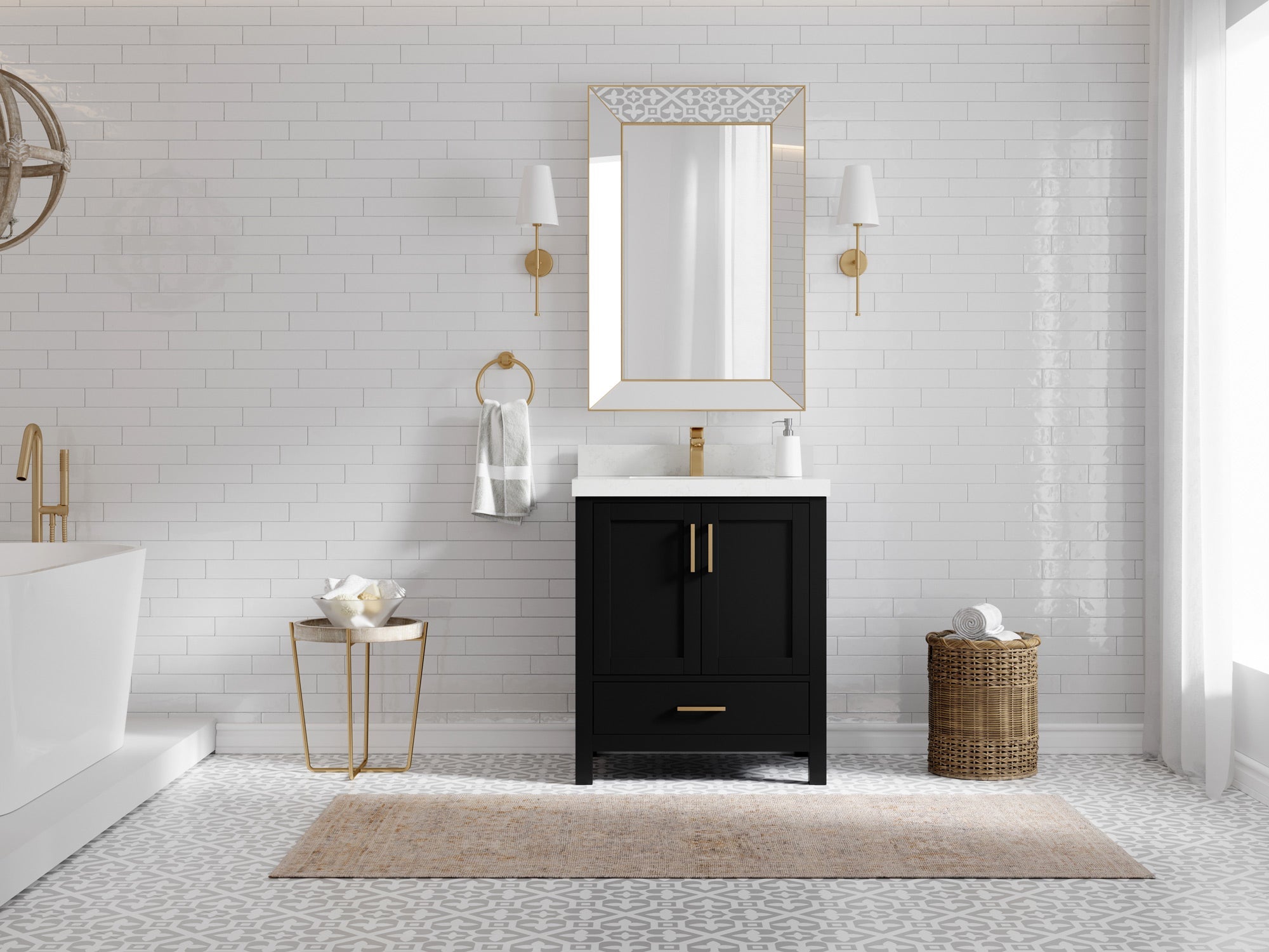 Malibu 30 in. W x 22 in. D Single Sink Bathroom Vanity - Willow Bath and Vanity