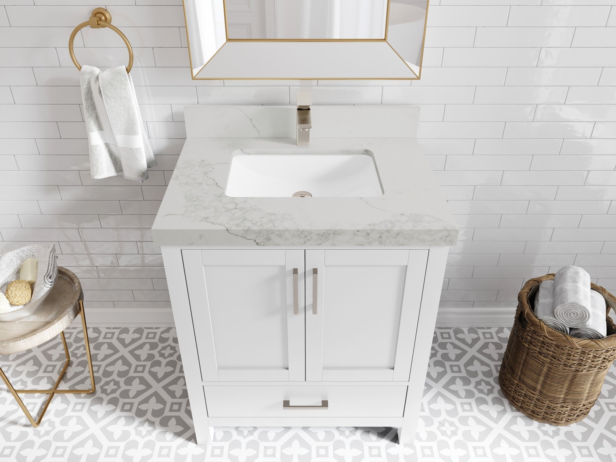 Malibu 30 in. W x 22 in. D Single Sink Bathroom Vanity - Willow Bath and Vanity