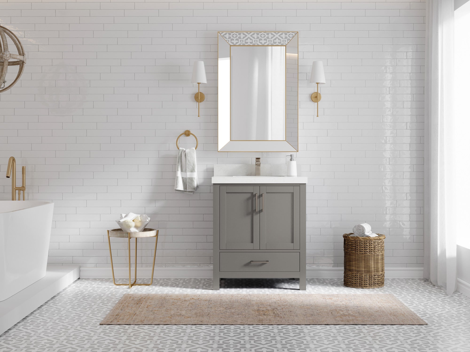 Malibu 30 in. W x 22 in. D Single Sink Bathroom Vanity - Willow Bath and Vanity