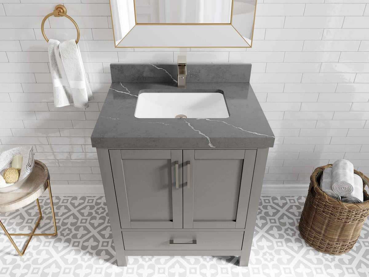 Malibu 30 in. W x 22 in. D Single Sink Bathroom Vanity - Willow Bath and Vanity