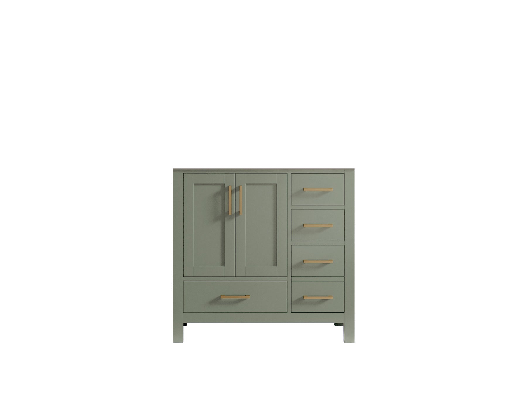 Malibu 36 in. W x 22 in. D Bathroom Vanity Center Sink - Willow Bath and Vanity