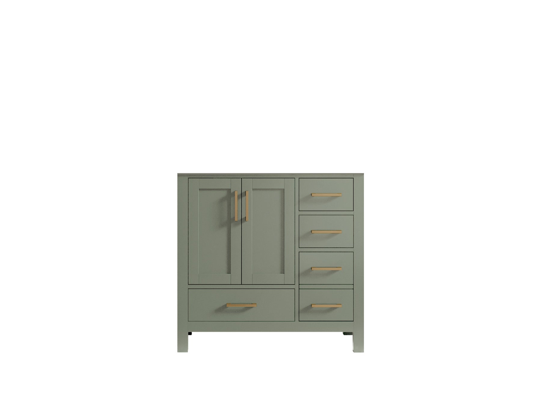 Malibu 36 in. W x 22 in. D Left Offset Sink Bathroom Vanity - Willow Bath and Vanity