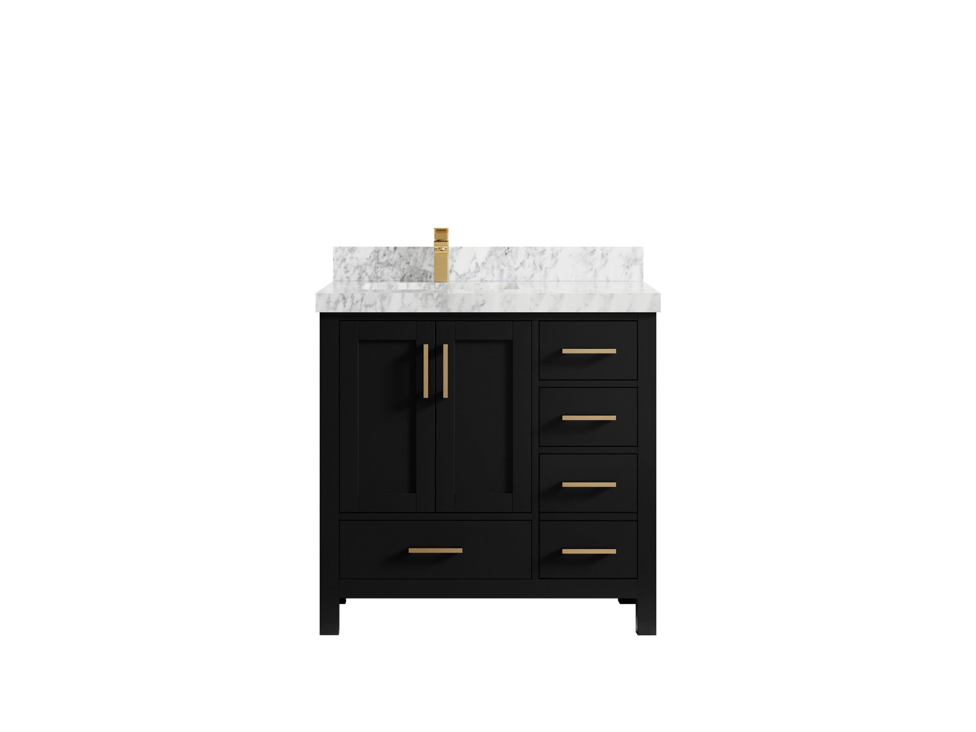 Malibu 36 in. W x 22 in. D Left Offset Sink Bathroom Vanity - Willow Bath and Vanity