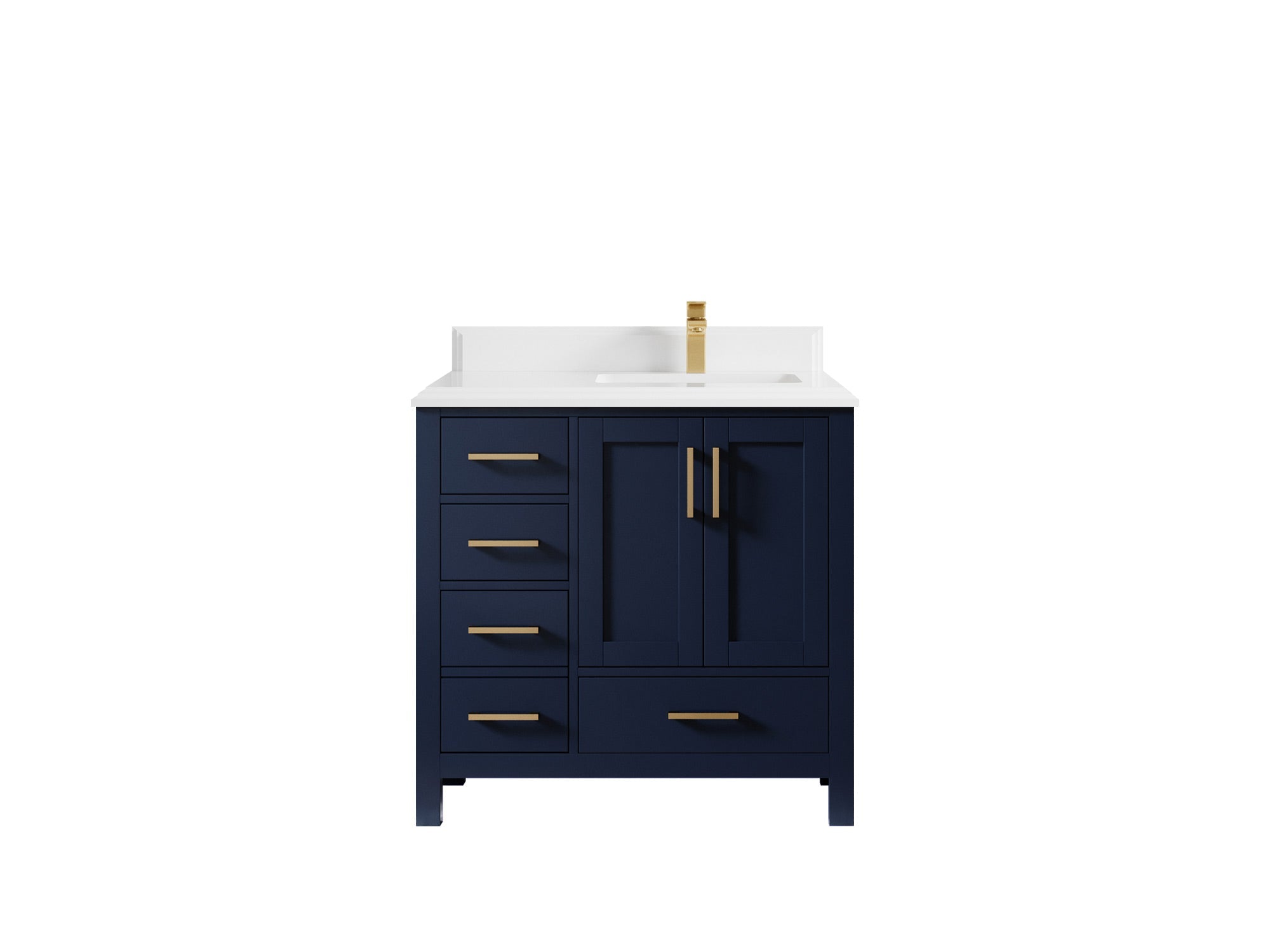 Malibu 36 in. W x 22 in. D Right Offset Sink Bathroom Vanity - Willow Bath and Vanity