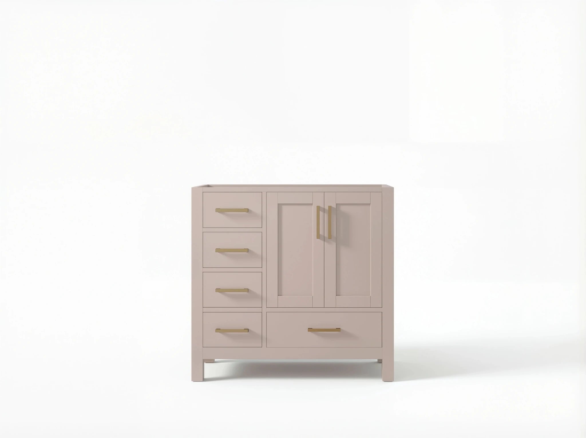 Malibu 36 in. W x 22 in. D Right Offset Sink Bathroom Vanity - Willow Bath and Vanity