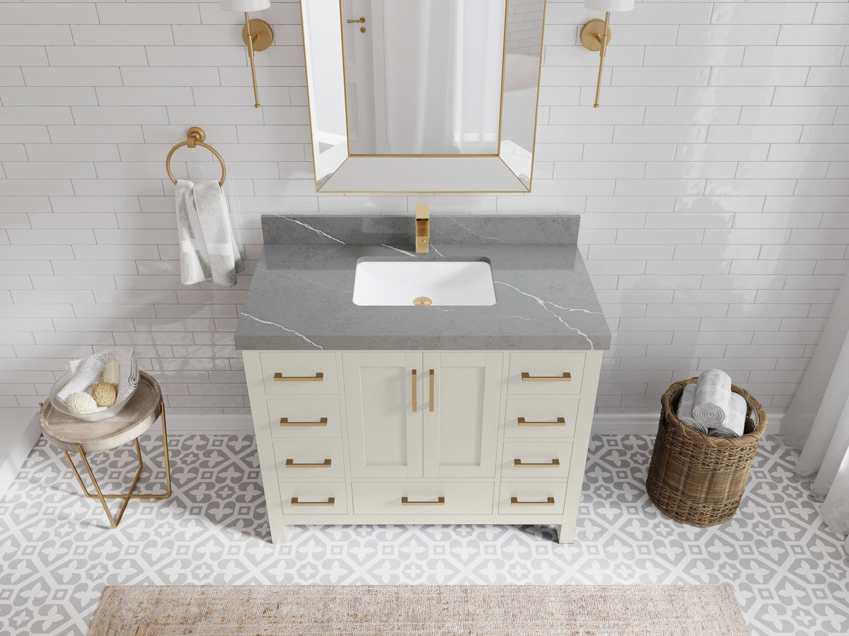 Malibu 42 in. W x 22 in. D Single Sink Bathroom Vanity - Willow Bath and Vanity