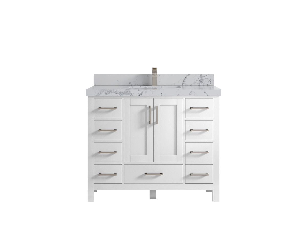 Malibu 42 in. W x 22 in. D Single Sink Bathroom Vanity - Willow Bath and Vanity