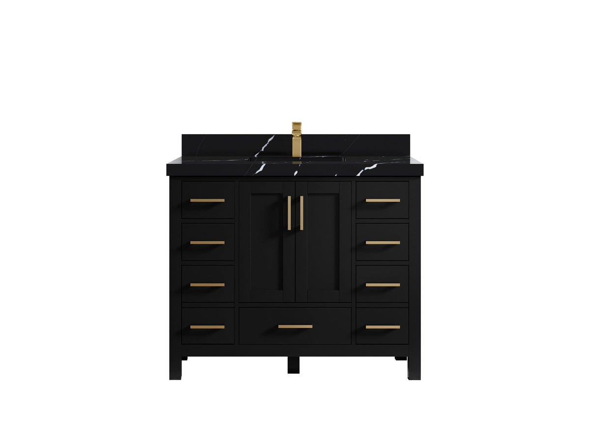 Malibu 42 in. W x 22 in. D Single Sink Bathroom Vanity - Willow Bath and Vanity