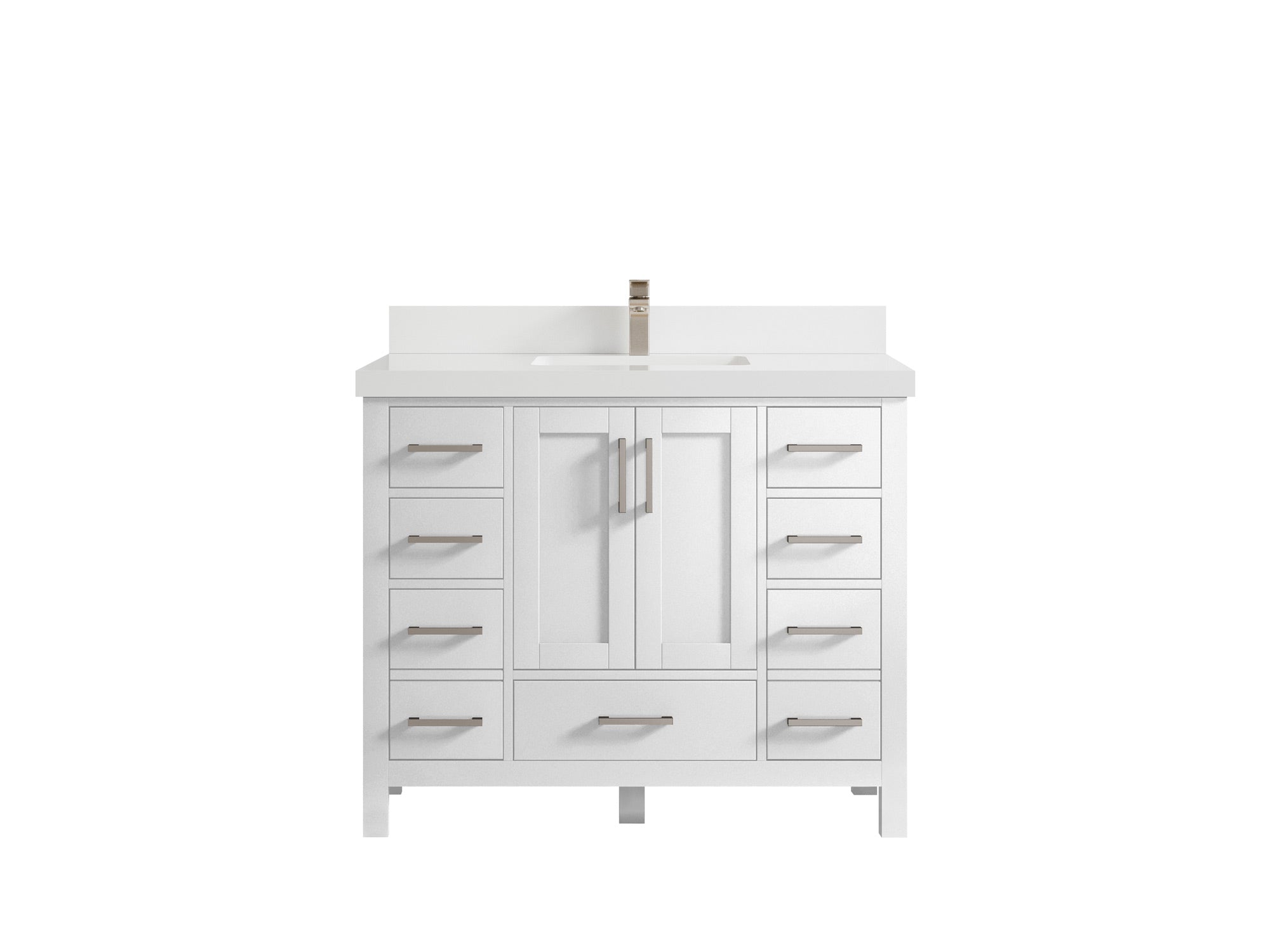 Malibu 42 in. W x 22 in. D Single Sink Bathroom Vanity - Willow Bath and Vanity