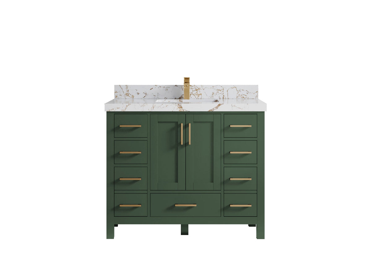 Malibu 42 in. W x 22 in. D Single Sink Bathroom Vanity - Willow Bath and Vanity