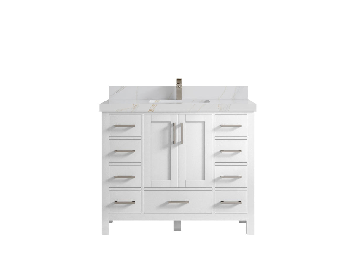 Malibu 42 in. W x 22 in. D Single Sink Bathroom Vanity - Willow Bath and Vanity