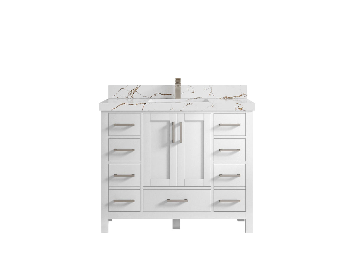 Malibu 42 in. W x 22 in. D Single Sink Bathroom Vanity - Willow Bath and Vanity