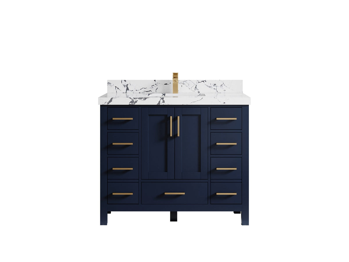 Malibu 42 in. W x 22 in. D Single Sink Bathroom Vanity - Willow Bath and Vanity