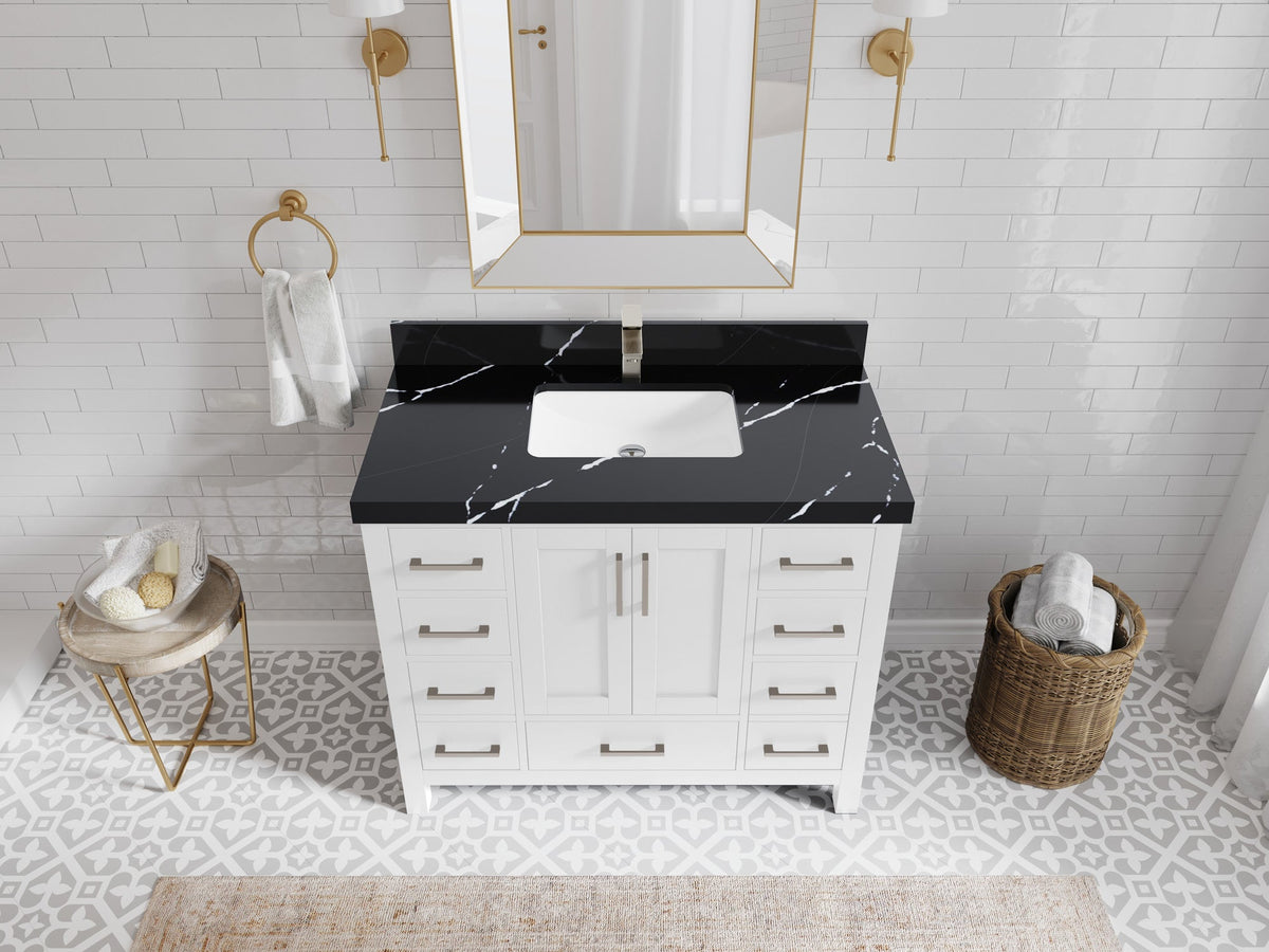 Malibu 42 in. W x 22 in. D Single Sink Bathroom Vanity - Willow Bath and Vanity