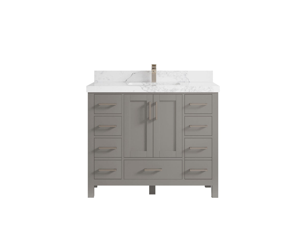 Malibu 42 in. W x 22 in. D Single Sink Bathroom Vanity - Willow Bath and Vanity