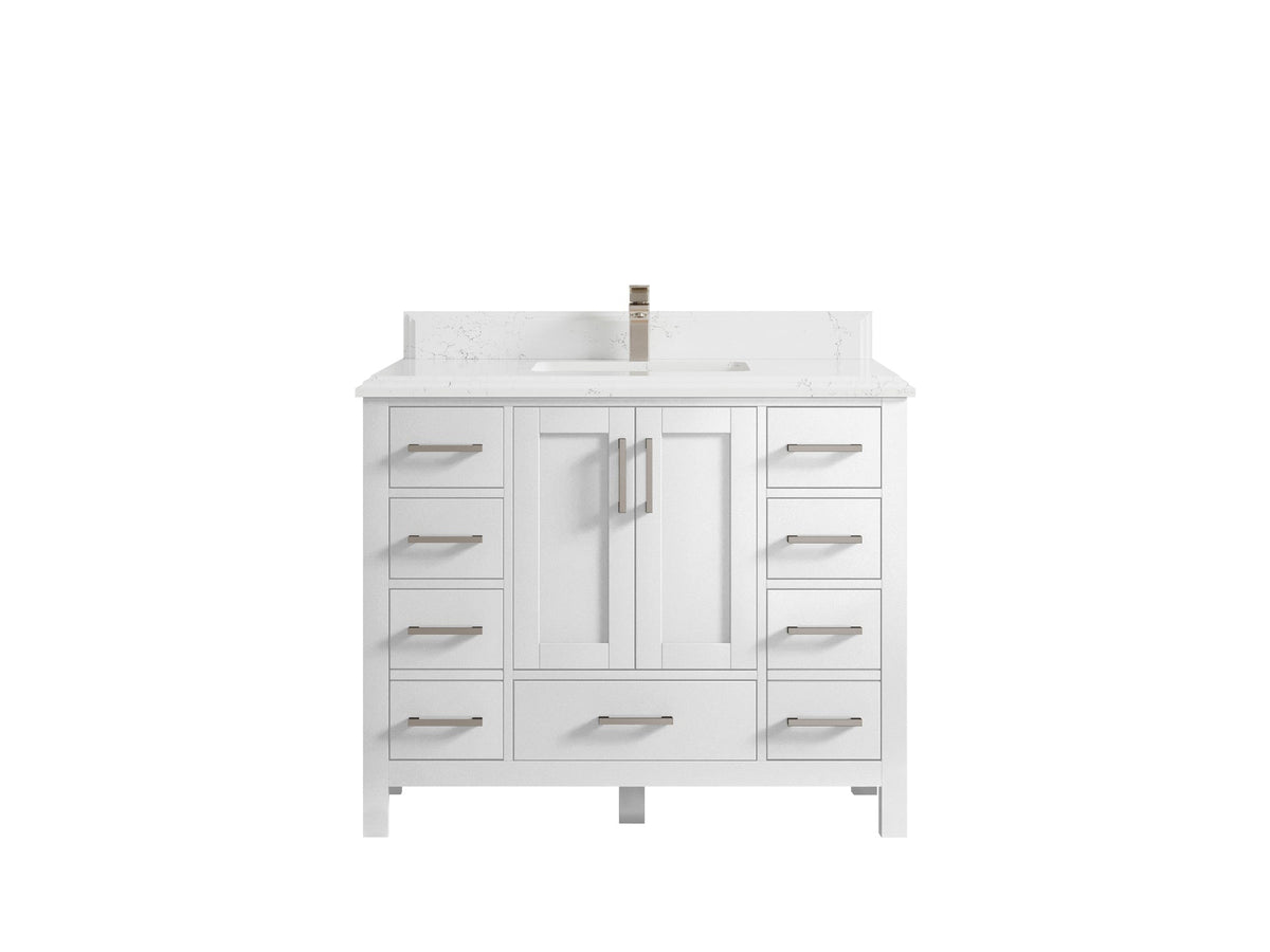 Malibu 42 in. W x 22 in. D Single Sink Bathroom Vanity - Willow Bath and Vanity