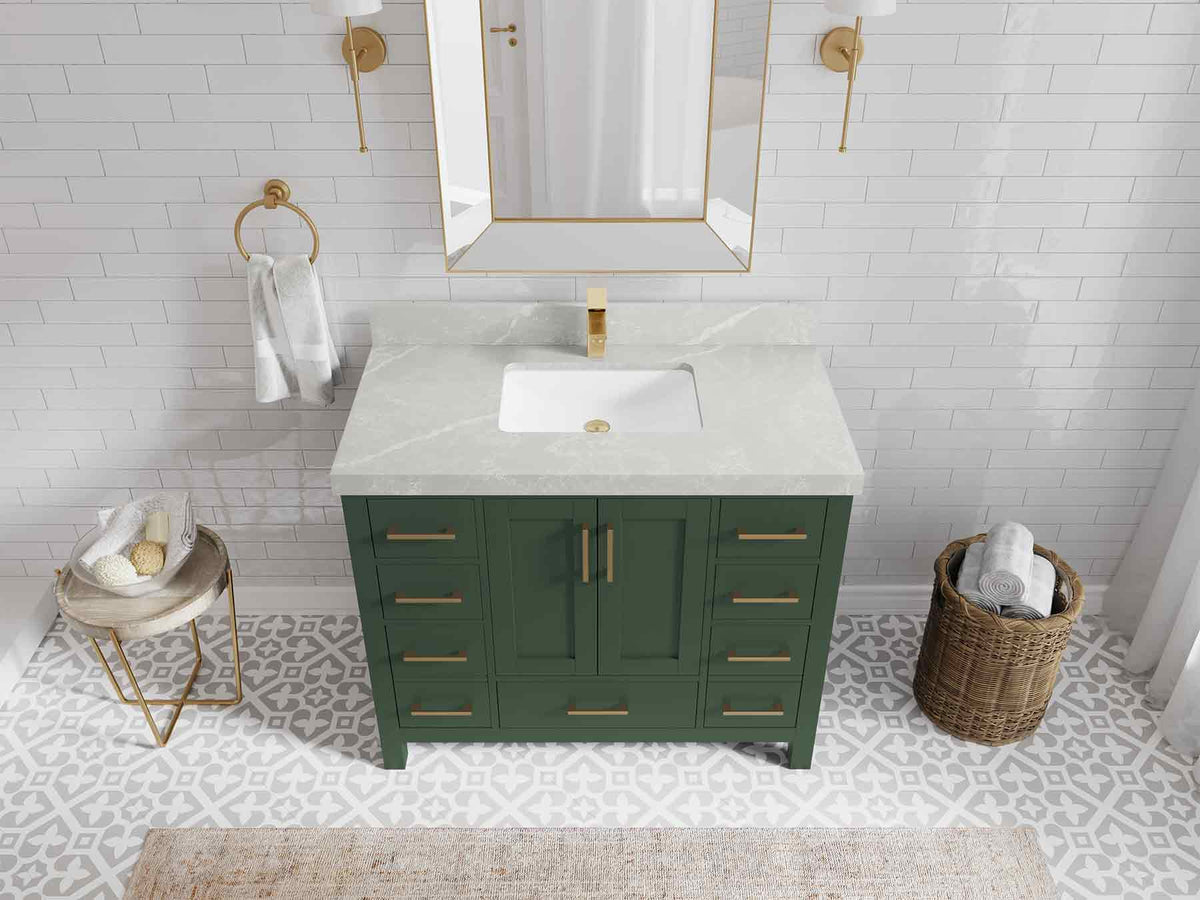 Malibu 42 in. W x 22 in. D Single Sink Bathroom Vanity - Willow Bath and Vanity
