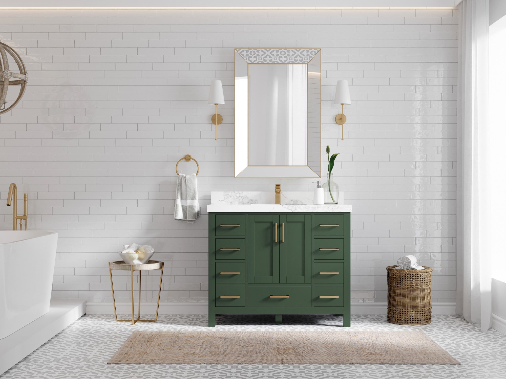 Malibu 42 in. W x 22 in. D Single Sink Bathroom Vanity - Willow Bath and Vanity