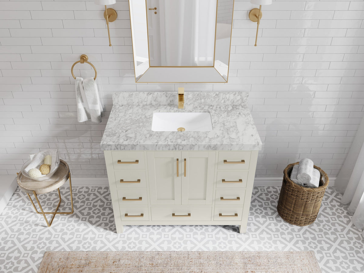 Malibu 42 in. W x 22 in. D Single Sink Bathroom Vanity - Willow Bath and Vanity