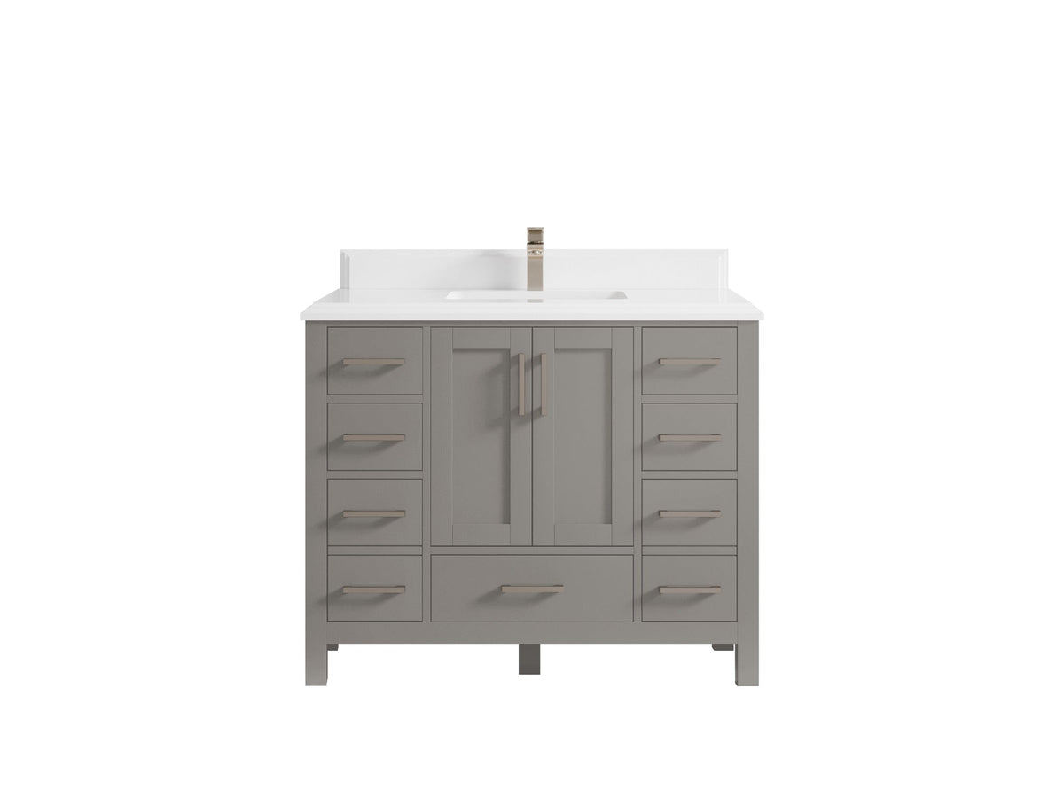 Malibu 42 in. W x 22 in. D Single Sink Bathroom Vanity - Willow Bath and Vanity