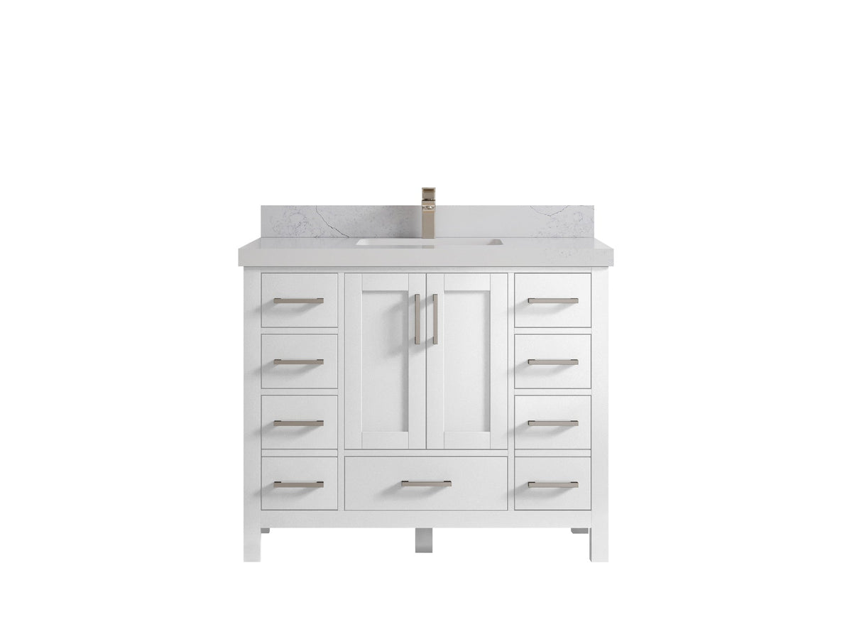 Malibu 42 in. W x 22 in. D Single Sink Bathroom Vanity - Willow Bath and Vanity