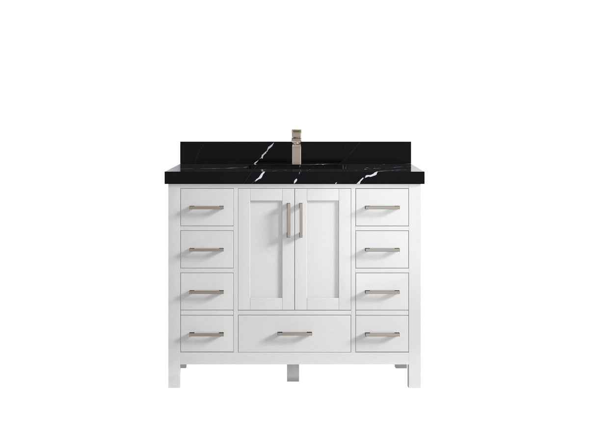 Malibu 42 in. W x 22 in. D Single Sink Bathroom Vanity - Willow Bath and Vanity